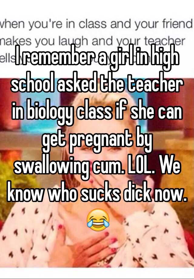 Can You Get Pregnant From Swallowing Cum